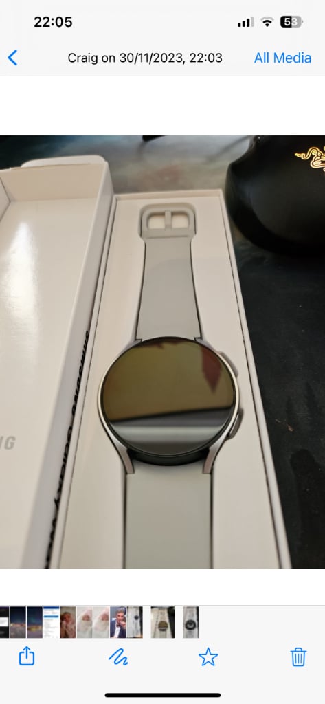 SAMSUNG Galaxy Watch6 BT con Bixby – Plata, 44 mm